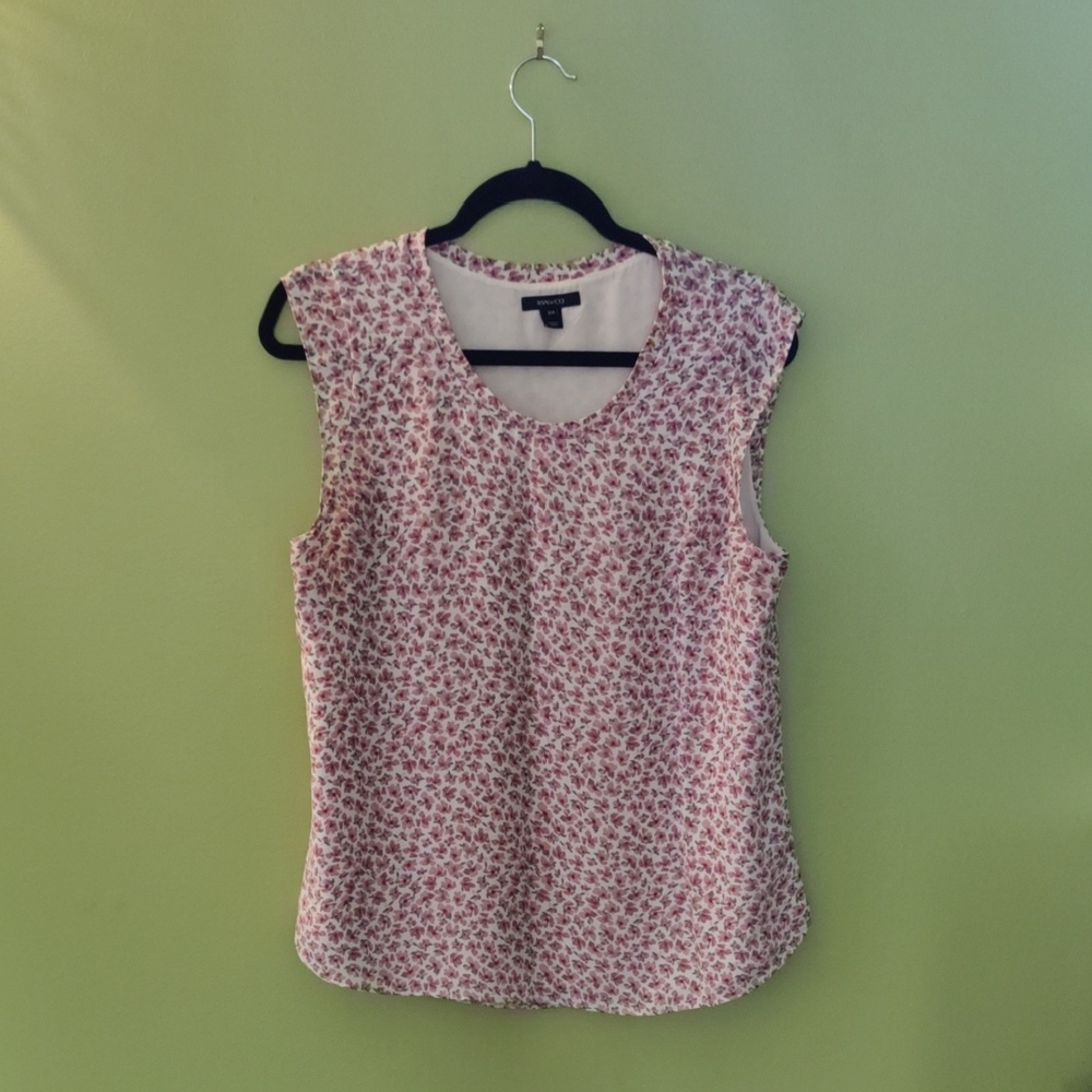 Pink Blouse with Dotted Pattern and Relaxed Fit